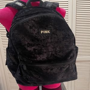 Victoria's Secret Pink velour backpack